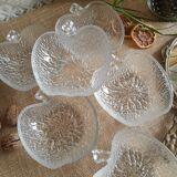 Apple-shaped dessert service - vintage