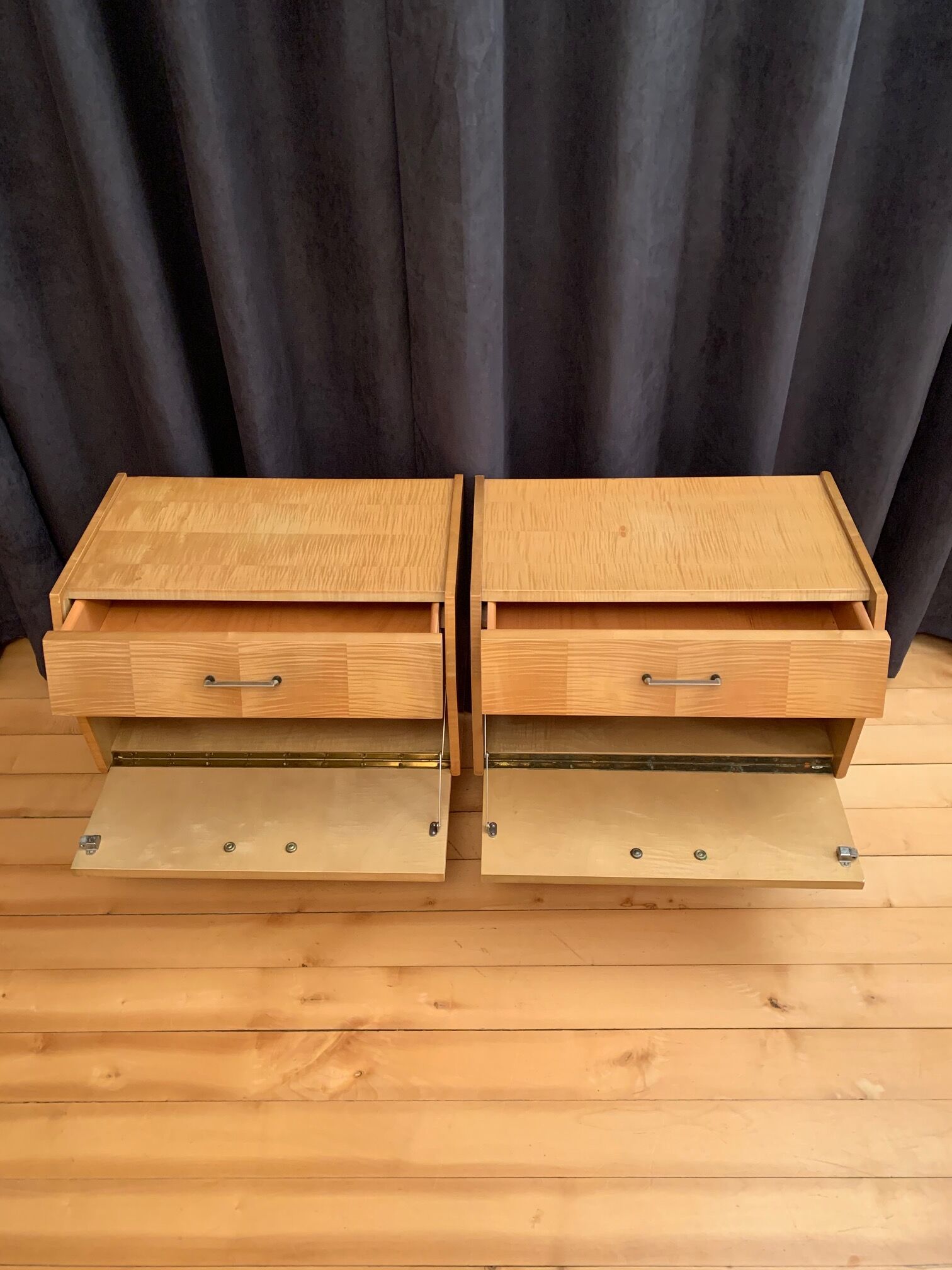 Pair of bedside tables, 70s