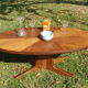 Table basse ovale vintage