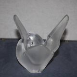 "Sylvie" crystal dove flower vase circa 1970 Lalique France