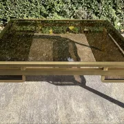 Grande table basse Guy Lefèvre pour maison Jansen années 70