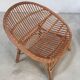 Easy Chair Hand-Woven in Wicker Rattan, Italy 1950s