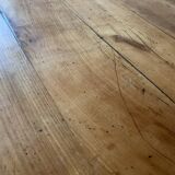 Large vintage farmhouse table from the 50s in solid wood (oak)