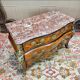Commode tombeau En Marqueterie D’époque Régence Louis XV XVIII Eme Siècle
