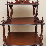Napoleon III mahogany standing shelf