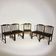 Set of 5 chairs in rosewood and leather seat BREOX edition - 1960