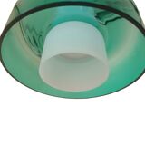 Opaline and glass chandelier