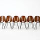 6 "Medea" chairs by Vittorio Nobili for Frattelli Tagliabue, 1950s