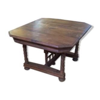 Rectangular wooden table with 9 extensions