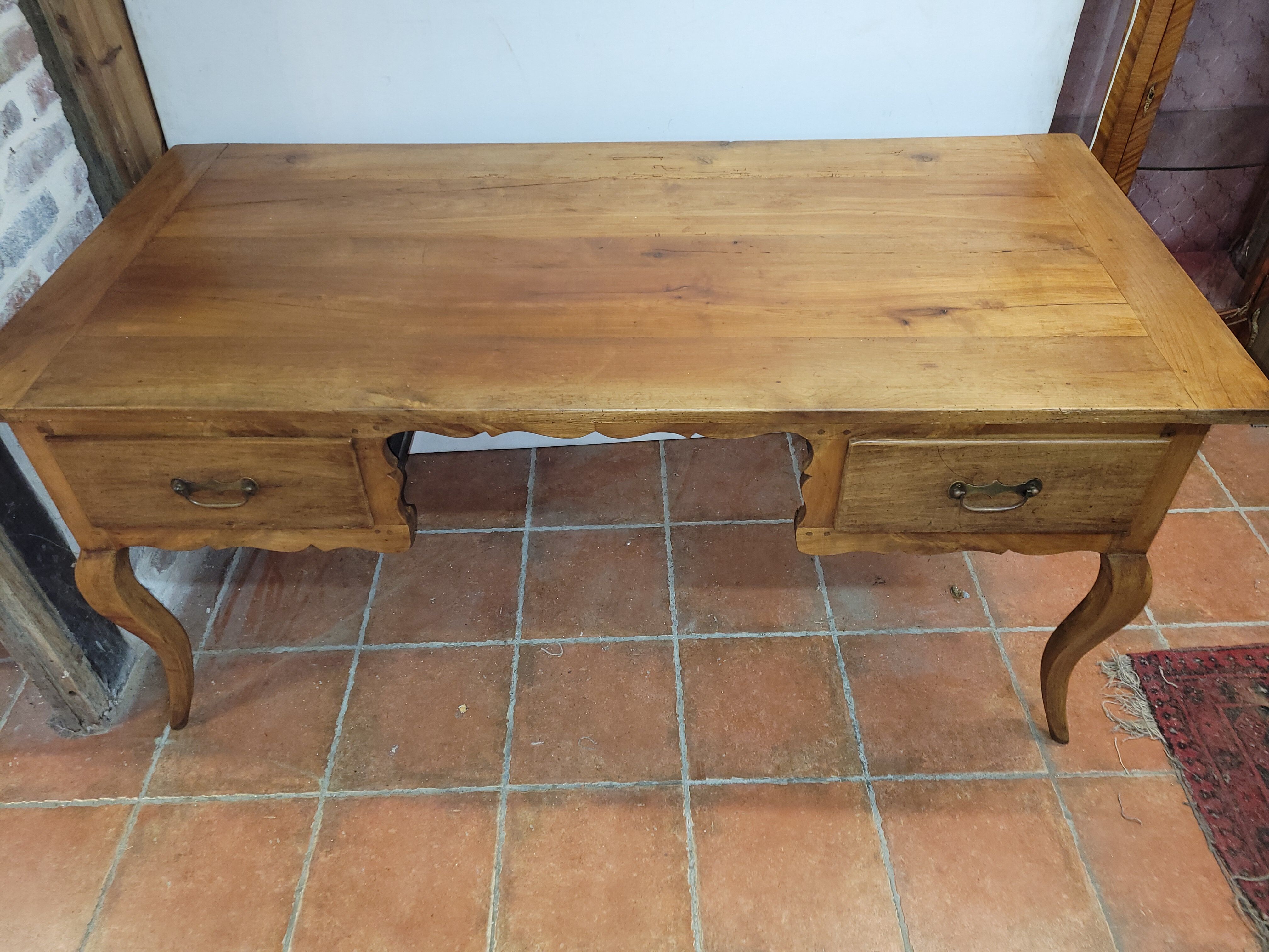 Office louis XV Norman style in cherry tree