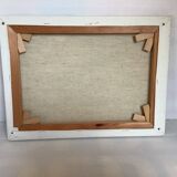 Mountain landscape painting oil on canvas signed