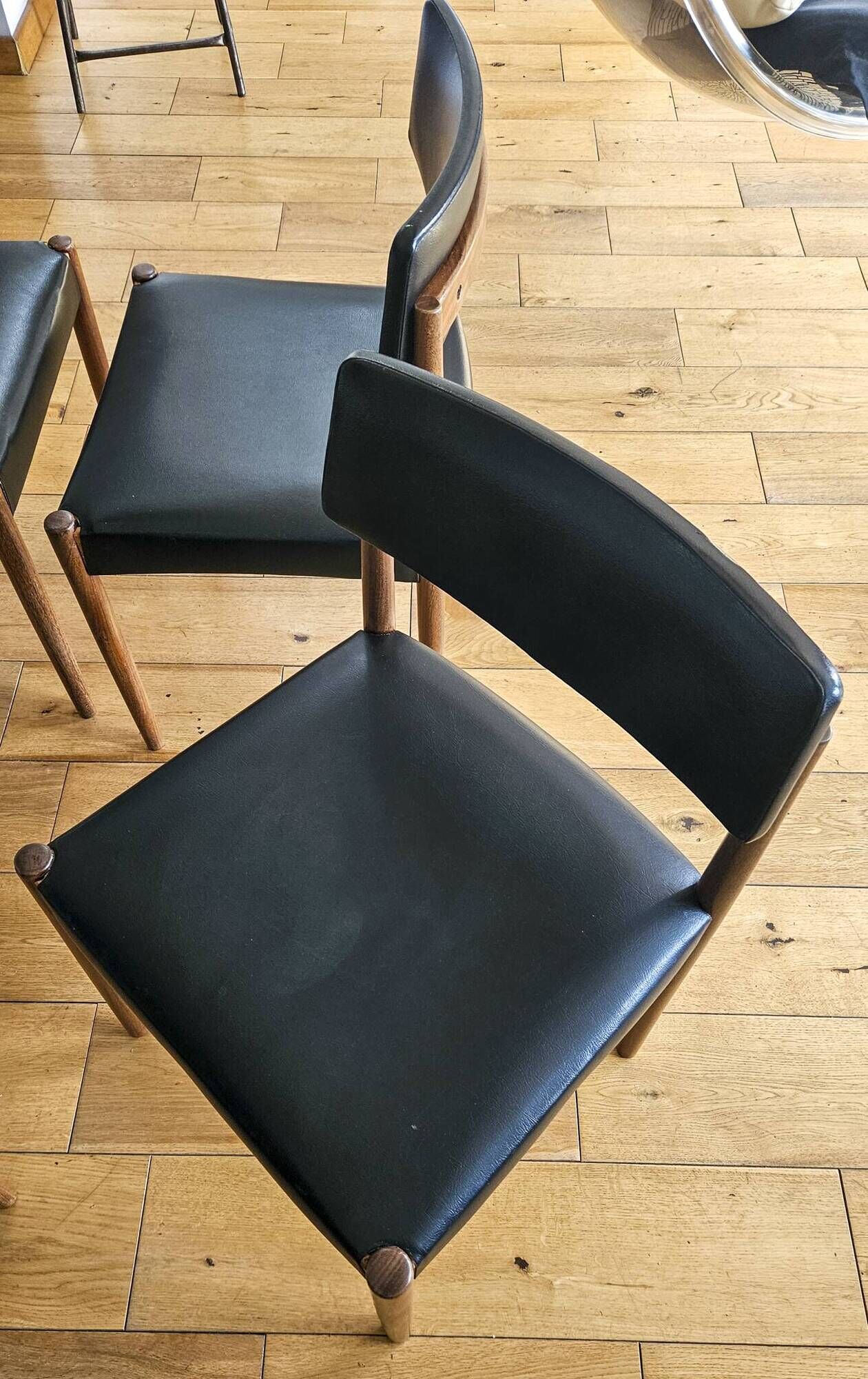 Set of 5 vintage "Scandinavian" chairs Zetel Behaagt / BeHaegel