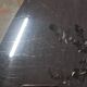 Vintage tulip foot table and smoked glass