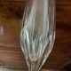 6 antique cut and engraved crystal champagne flutes