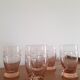 Set of 5 pink glasses