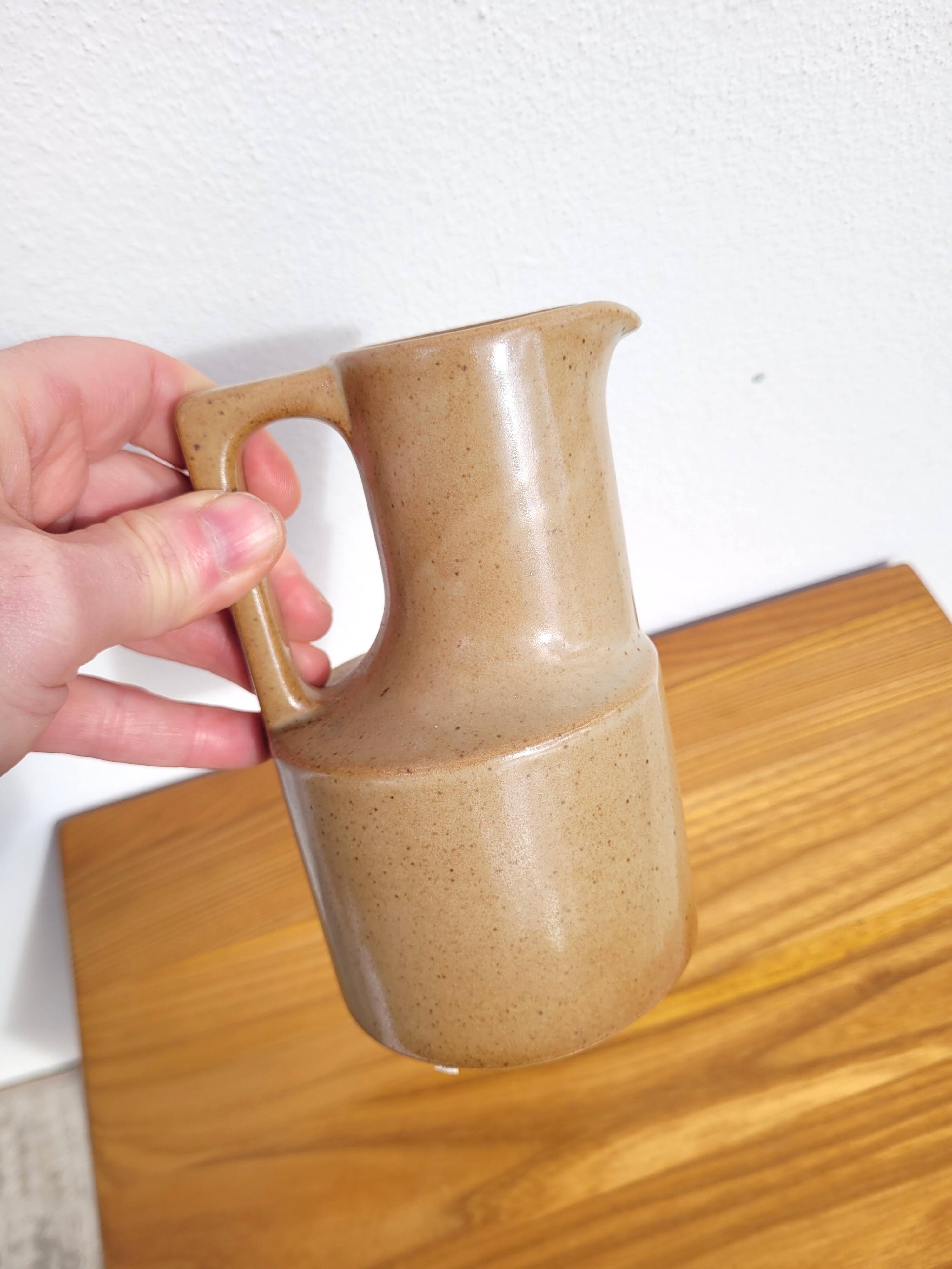 Brenne stoneware milk jug 70s