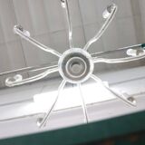 Vintage Clear Murano Glass Chandelier, 1980s