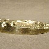 Old bronze cup empty pocket with apple apple tree fruit decoration Ø 9.5 cm