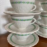 Set of 10 coffee cups 1930