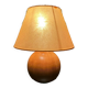 Lampe boule bois massif