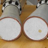 A pair of italian ceramic table lamps 1960