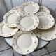 Set of 9 flat plates Digoin Sarreguemines years 40-50