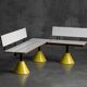 Modular postmodern seating system, Italy, 1980s