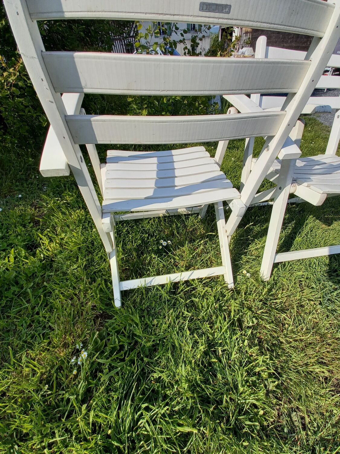 Paire de fauteuils vintage jardin Dejou