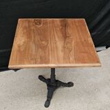 Bistro table with solid teak top