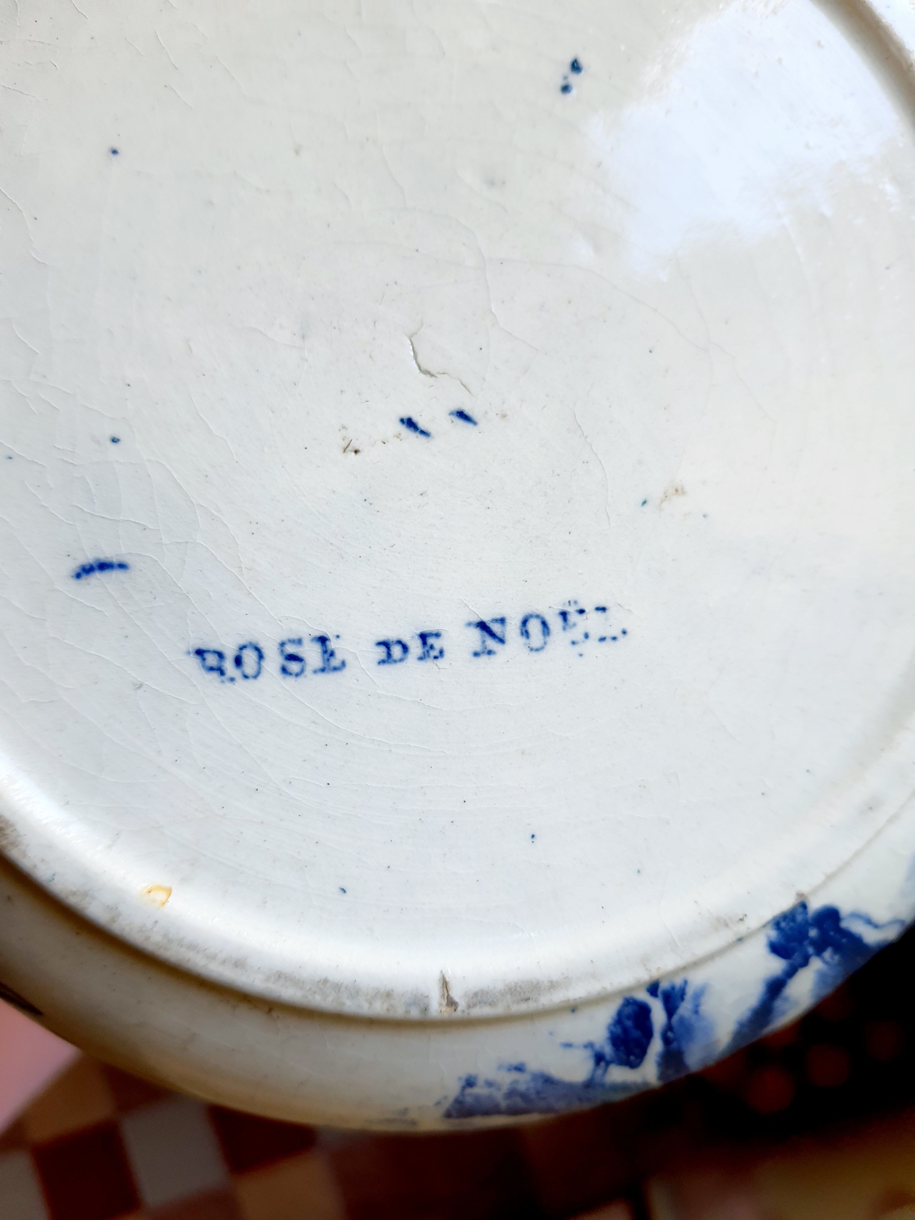 Old toilet set pitcher/broc, bowl - soap door