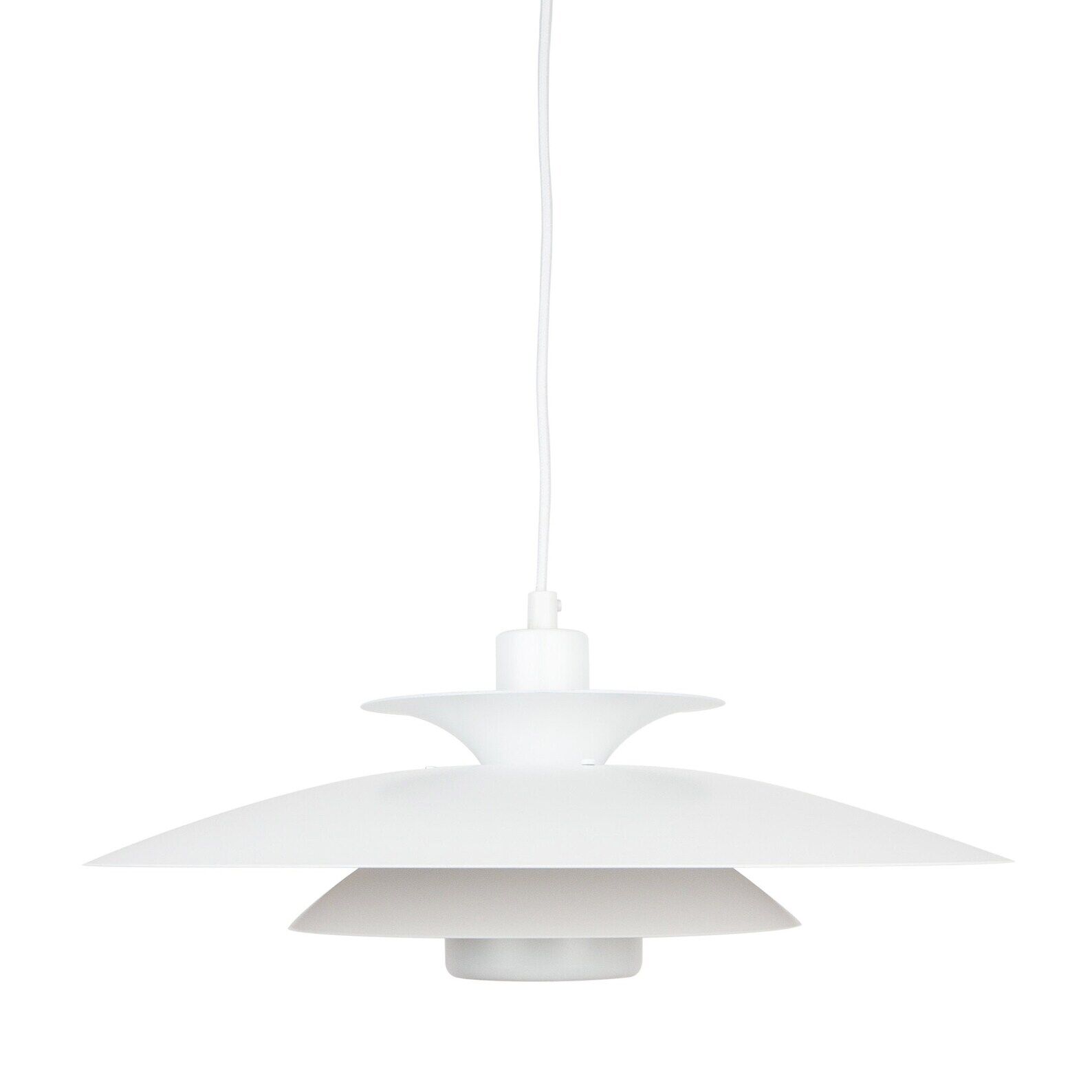 Danish vintage pendant lamp Donau by Kurt Wiborg, Jeka, 1980s