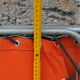 Sun lounger in orange fabrics 70s