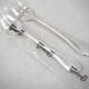 Christofle Pompadour, 12 oyster forks, silver-plated, perfect condition.