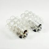 Pair of Mid-Century Bubble Glass Wall Lamps by H. Tynell for Limburg, 1960s