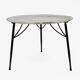 Mid-century Modern Italian Marble and Metal Round Coffee Table, 1960s