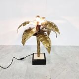 Maison jansen palm table lamp, 1970s