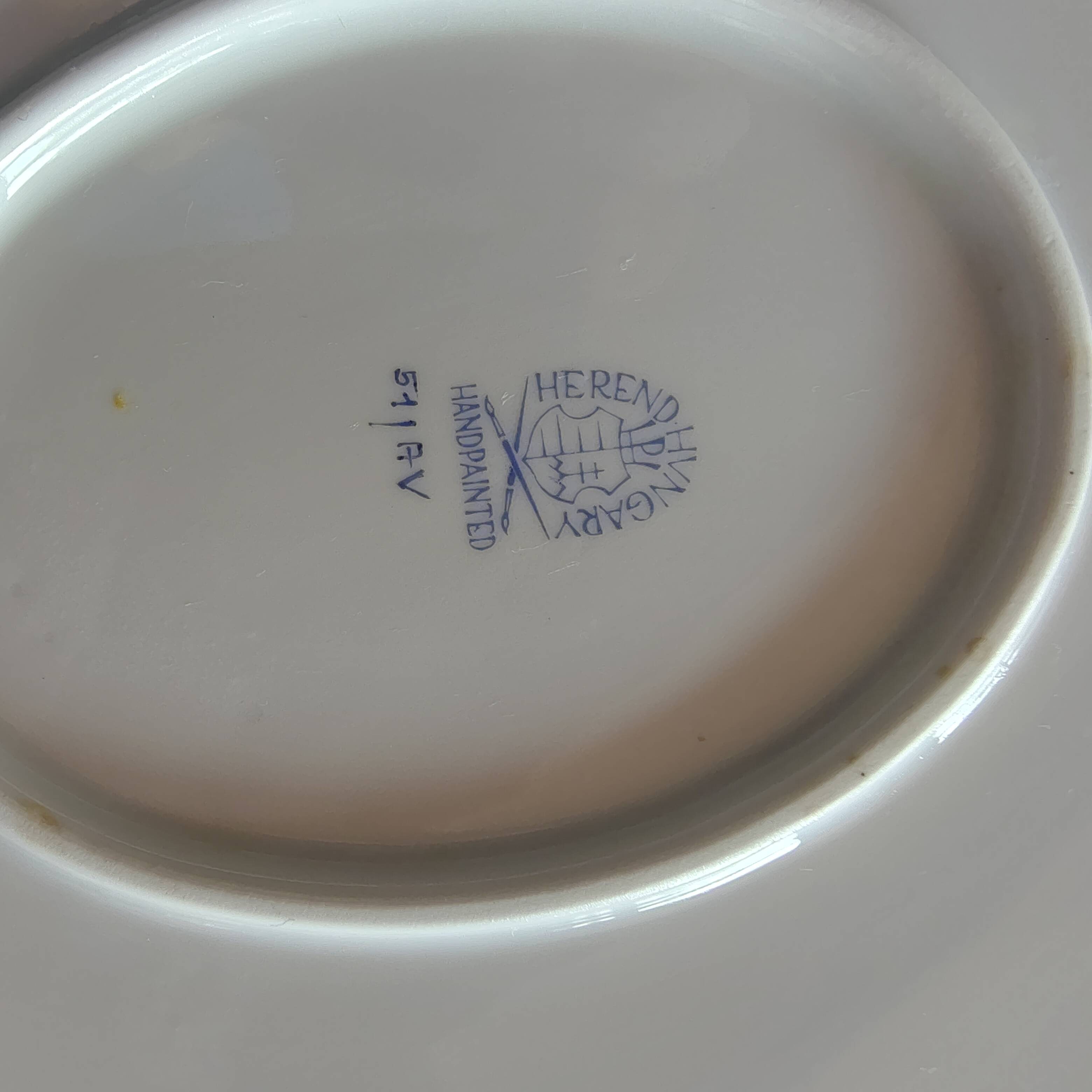 Herend porcelain vegetable dish Aponyi / green Indian