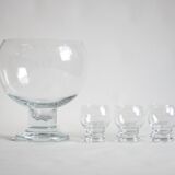 Glass Punch Bowl By Erkkitapio Siiroinen For Riihimaen Lasi, Finland 1970S