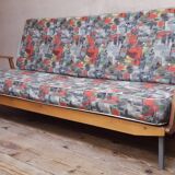 Scandinavian 3-seater convertible sofa bed, click-clack bench