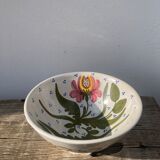 Ceramic salad bowl or decorative plate flower decoration