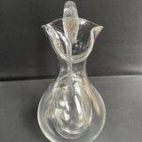 Orangeade pitcher with ice bag – Plain crystal – 19th century