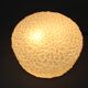 Textured milky glass ceiling light from the mid-century, Czechoslovakia, 1960s.