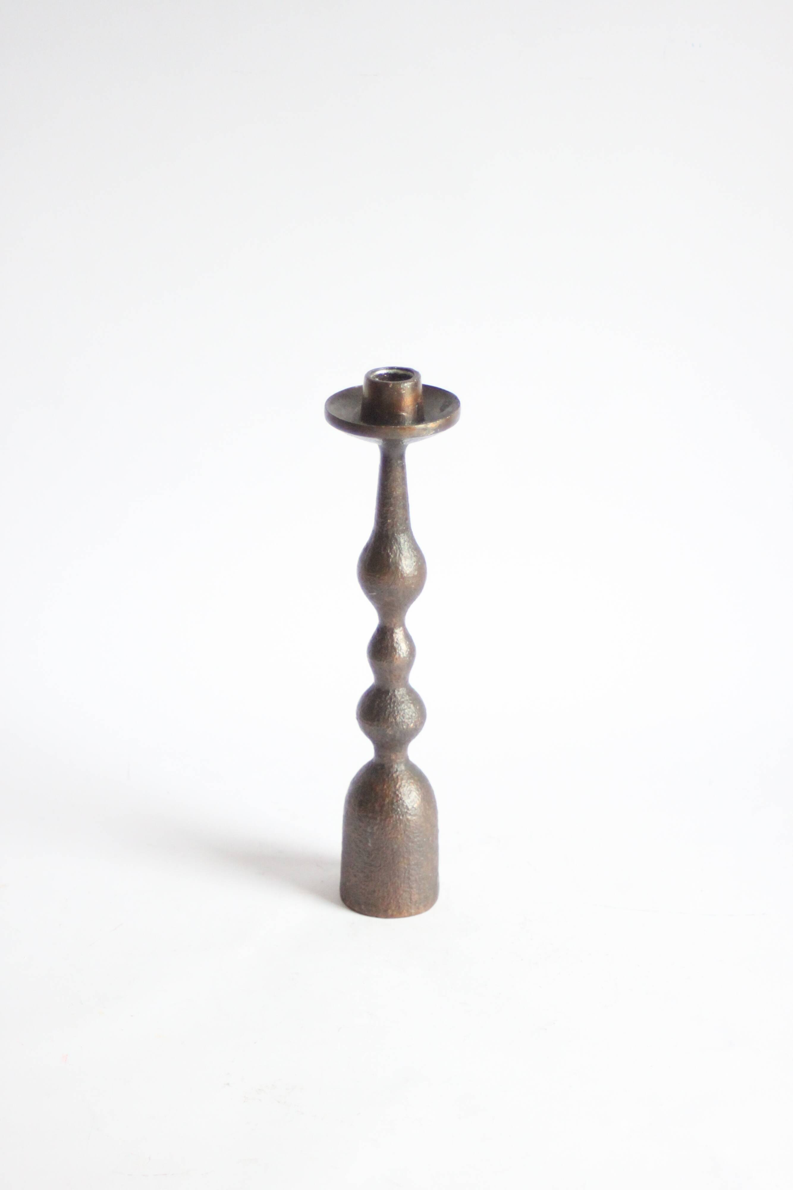 Brutalist candle stick, 1970s