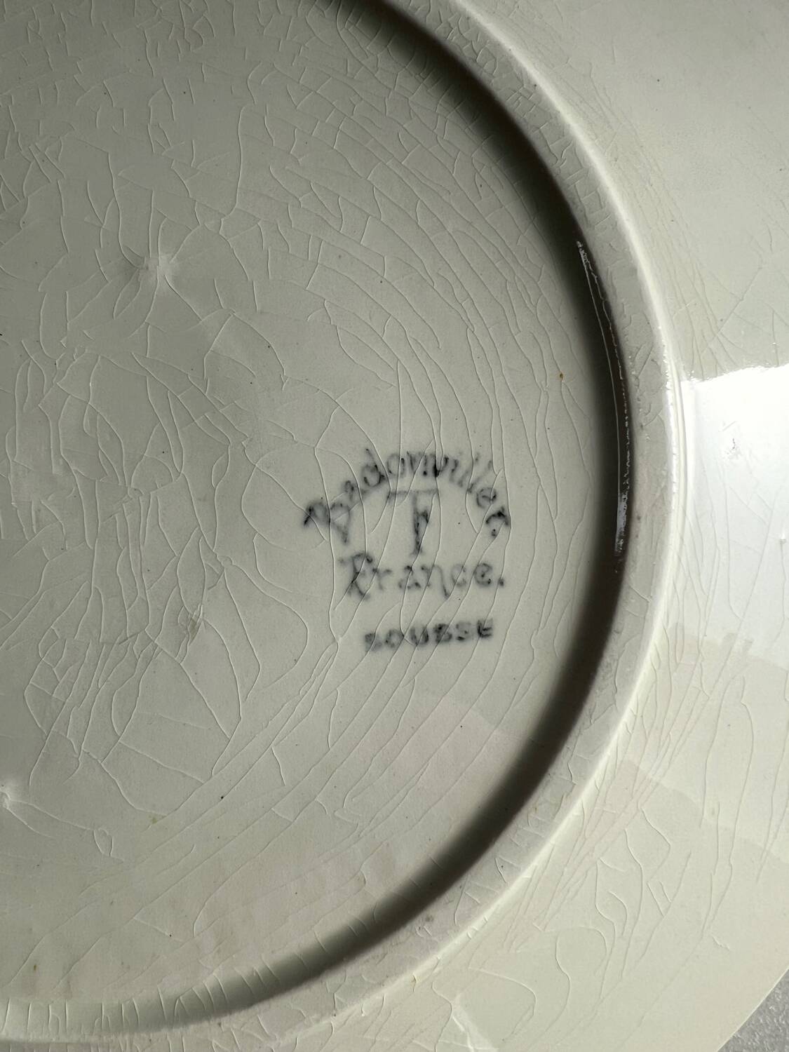 Assiette à dessert Badonviller modèle Sousse, France