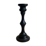 Black wooden candlestick