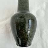 Vase, faïence émaillée de Sèvres, glaçure, vert moucheté, tacheté, Milet, XIXème siècle, élégant, dé