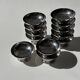 12 coupelles sur pied en acier inoxydable vintage