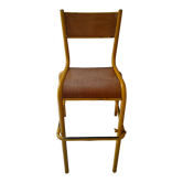 Chaise haute d'école vintage