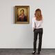 19th century panel painting, Virgin Mary in contemplation