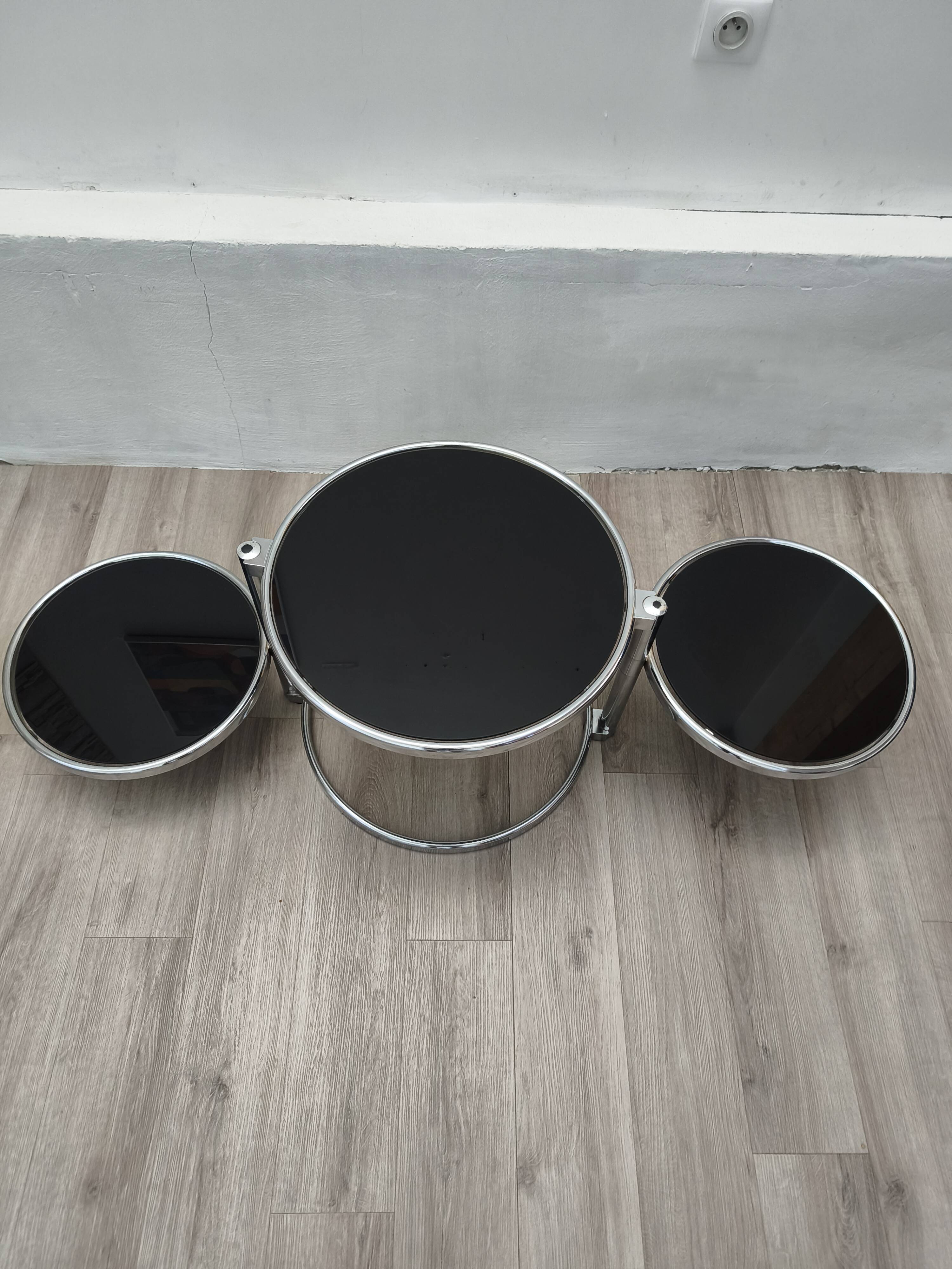 Leitmotiv 1970s rotating tray side table